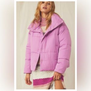Free People Pastel Purple Puffer (size XS)